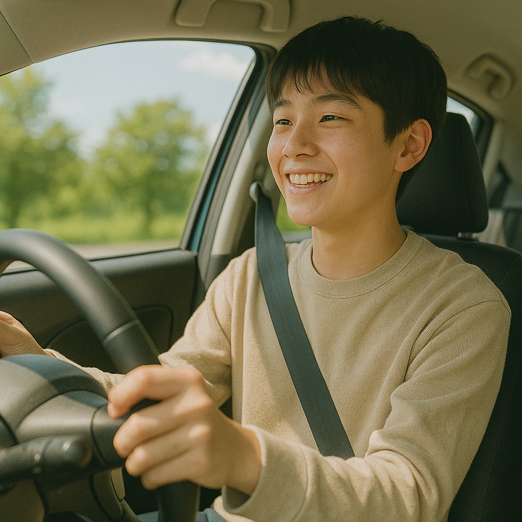 運転中の男性